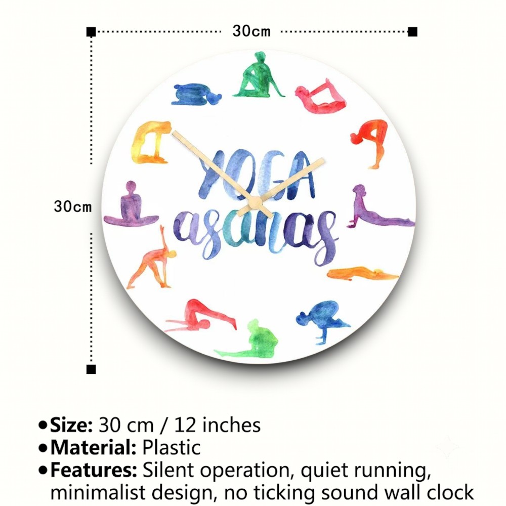 ساعة حائط بتصميم أوضاع اليوغا  - مراجعة Yoga Fitness Watch وسعره