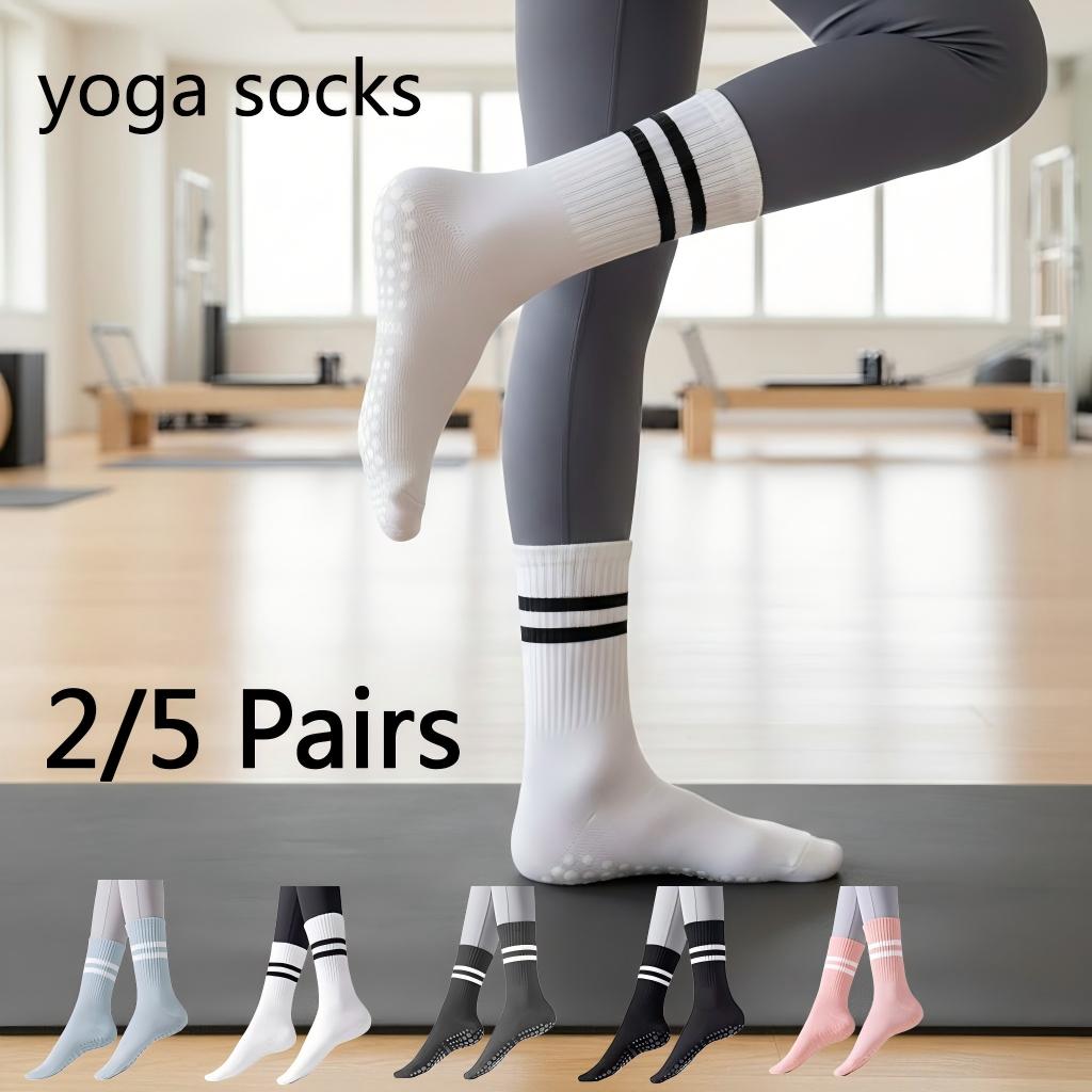 جوارب يوجا نسائية مضادة للانزل - مراجعة Yoga Fitness Pilates وسعره