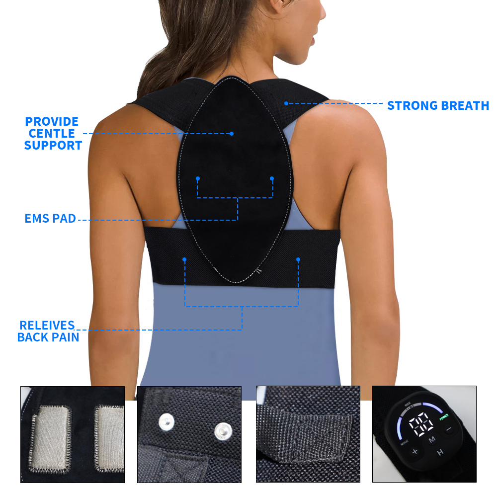 حزام مصحح الوضعية EMS للرجال و - مراجعة Posture Corrector Back وسعره