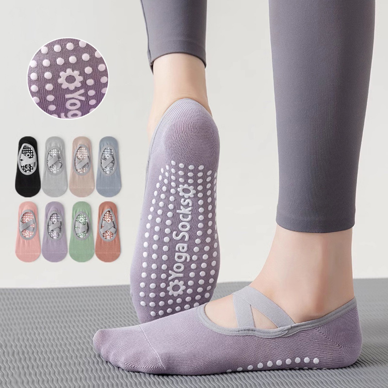 تنفس منشفة أسفل اليوغا الجوارب - مراجعة Yoga Fitness Pilates وسعره
