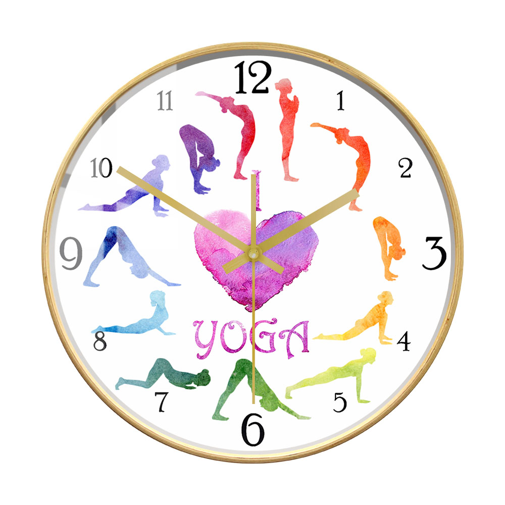 ساعة حائط مطبوعة بتصميم ألوان  - مراجعة Yoga Fitness Watch وسعره