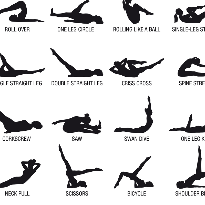 ملصق لوحة تدريبات البيلاتس بدو - مراجعة Yoga Fitness Pilates وسعره