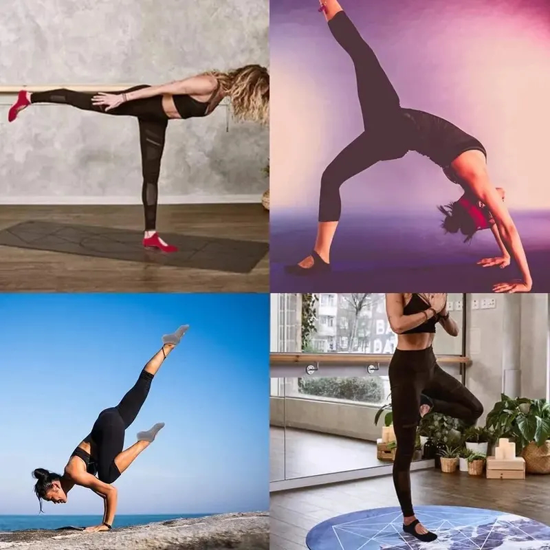 جوارب يوجا بدون كعب مضادة للان - مراجعة Yoga Fitness Pilates وسعره